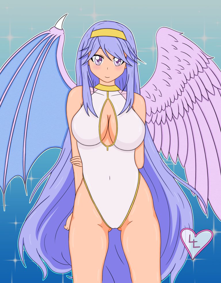 Purple Angel Girl